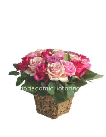 Cestino di rose Medium